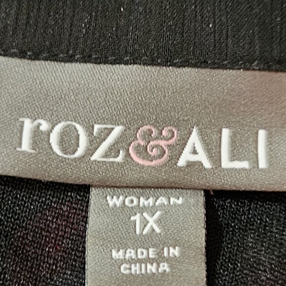 Roz & Ali Polkadot Artsy Rings Round Neck Flowy Tank - Picture 5 of 6